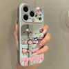 Applicable to iphone11pro sleeping small new 11 cartoon large window mobile phone case iPhone11 two-in-one mirror