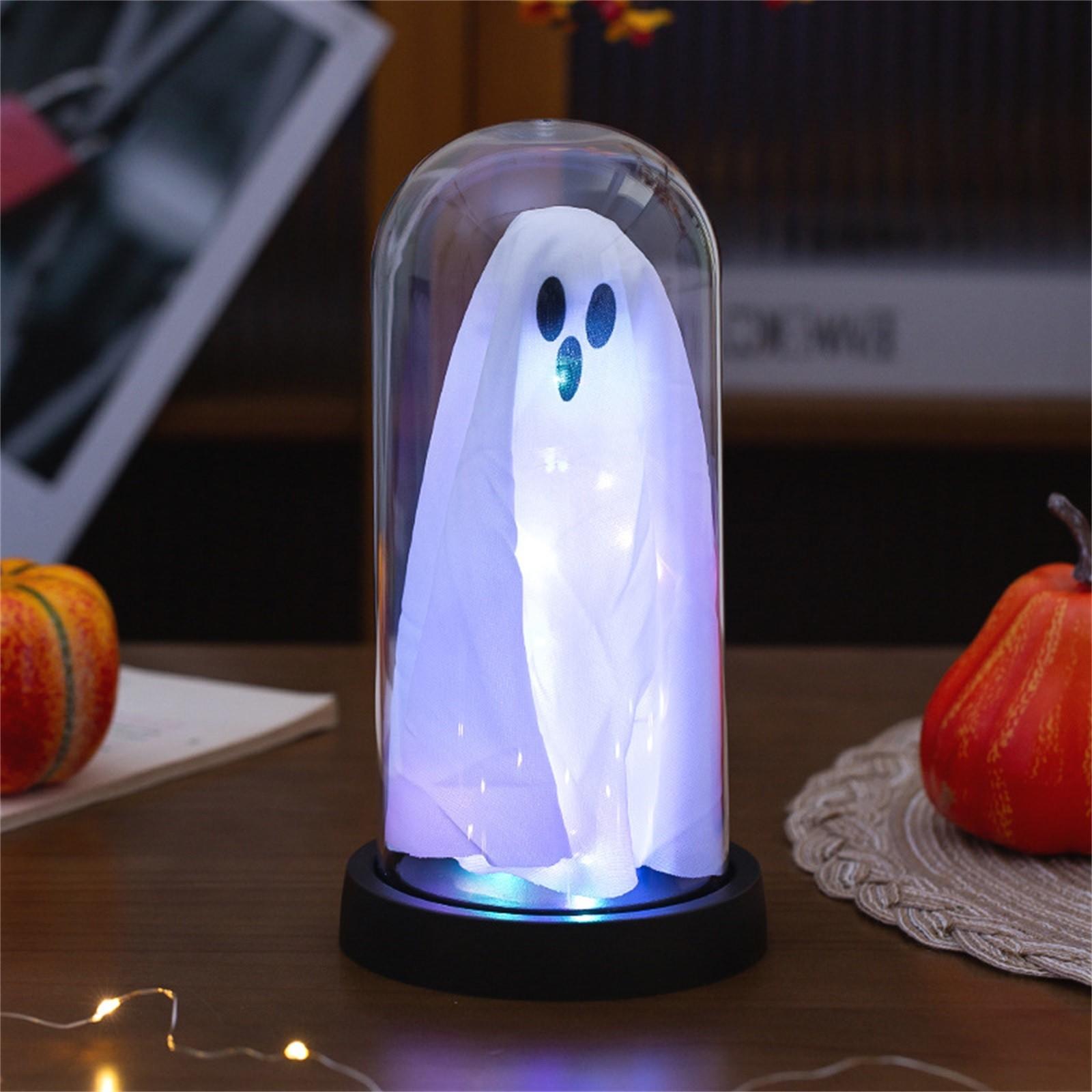

Halloween Decor Halloween Decorations Indoor Light Up In Cloche Cute With Light For Home Kitchen Mantel Tabletop Party Decor And Holiday Decor One Size