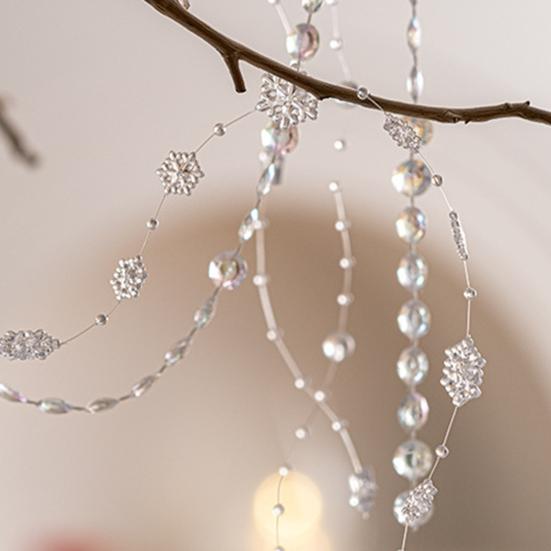 Christmas Tree Pendant DIY Hanging Ornament Festive Atmosphere Bead Strings for