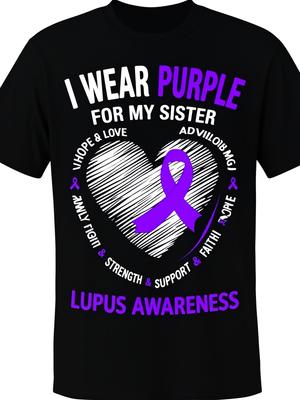 Lupus Shirts Unisex Sister Brother Men Lupus Awareness Tshirt Tshirt Halloween Thanksgiving Christma