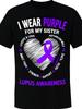 Lupus Shirts Unisex Sister Brother Men Lupus Awareness Tshirt Tshirt Halloween Thanksgiving Christma