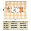M-Miffys Cute Rabbit Blanket Multiple Sizes Warm Cozy Fluffy  Throw Blankets for Sofa Couch and Bed