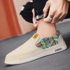 Fashion Summer Men's Casual Shoes Corduroy Men Loafer Soft Soled Lazy Shoes Trendy Driving Shoes For Men Slip-on Shoes