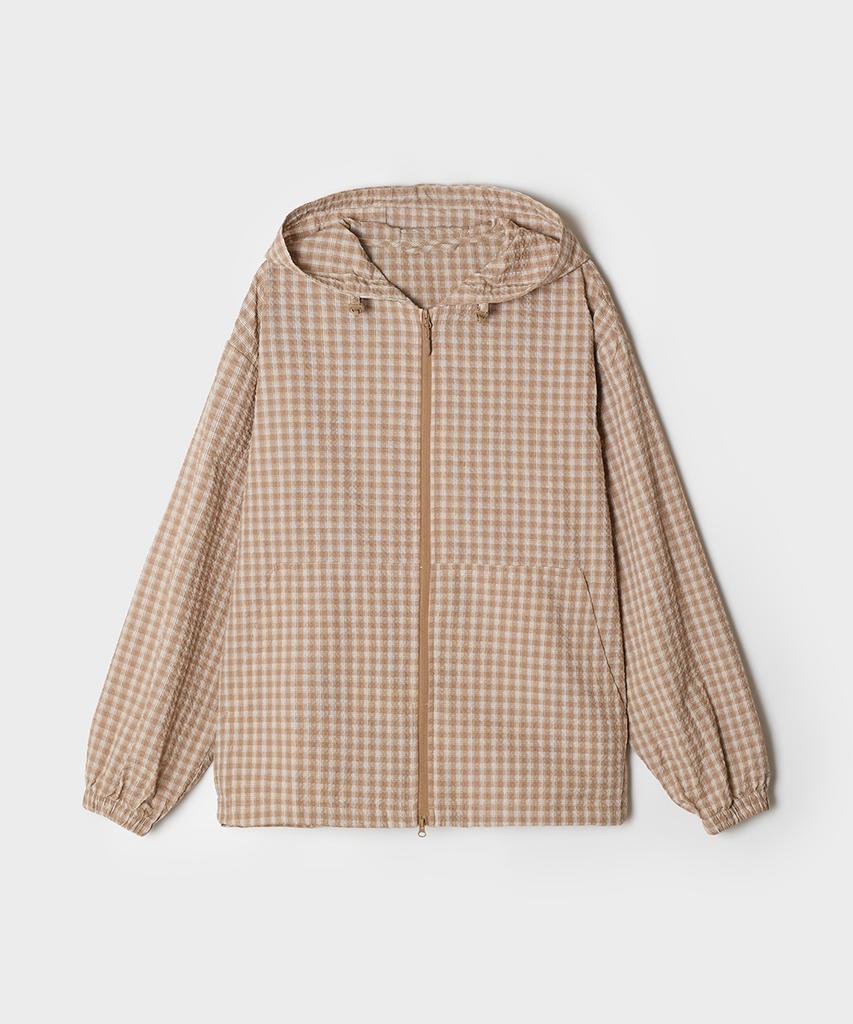 Spao Seersucker Check Windbreaker_Spjjg37C03
