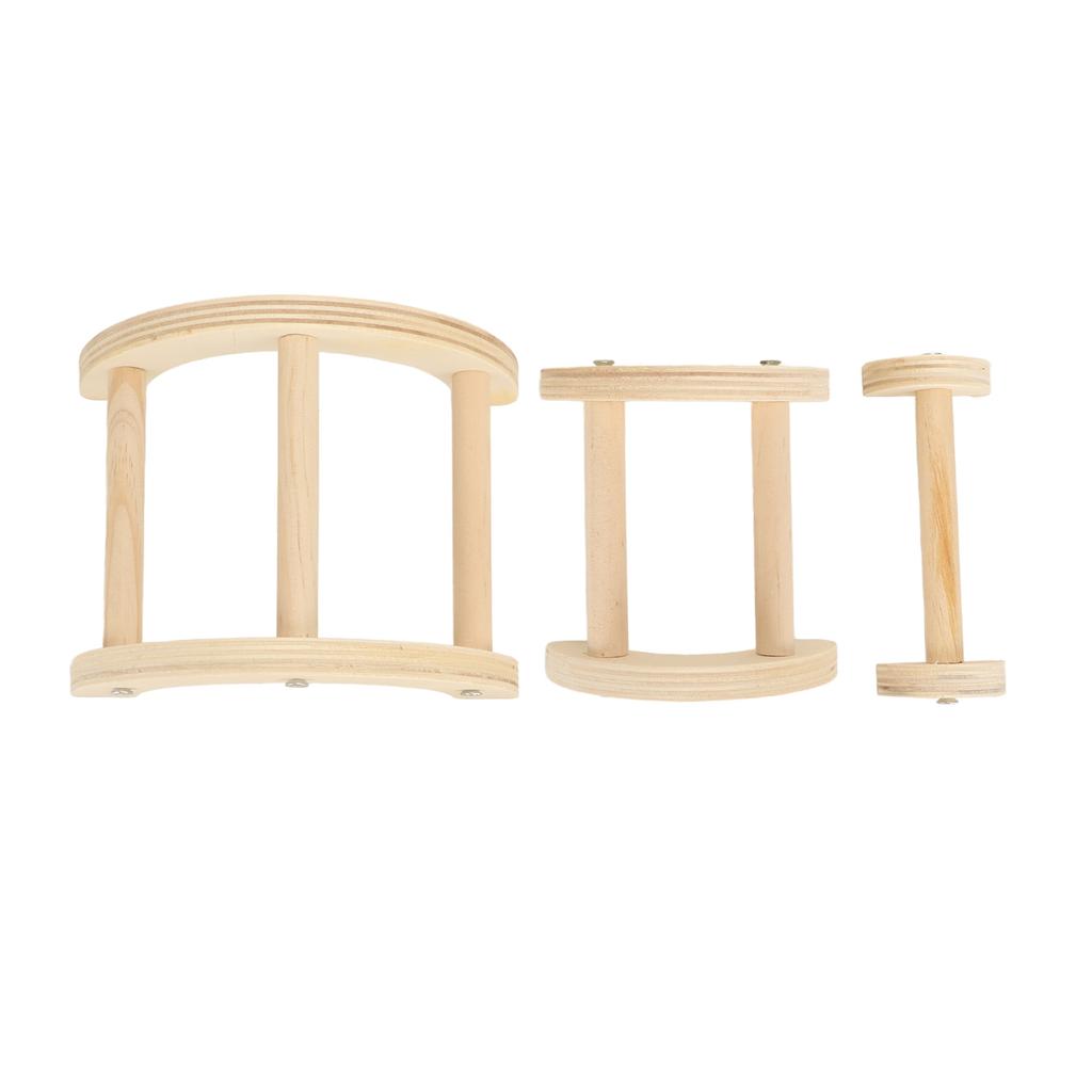 Chick Perch Paw Grinding Stable Structure Arch Shape Wooden Chicken Bar Stand for Farm Pet Coop