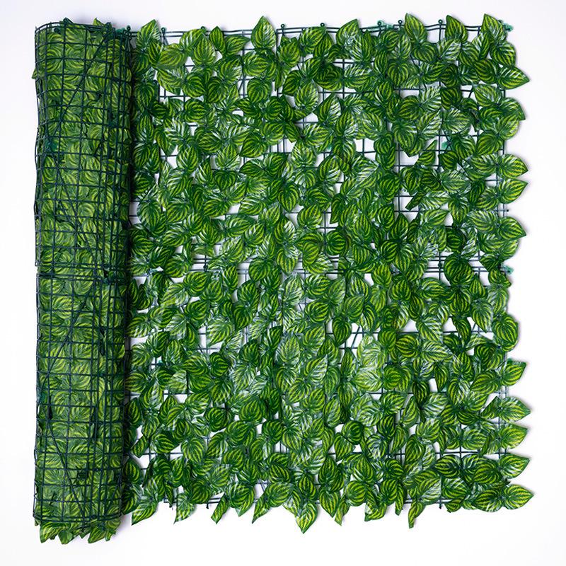 Cross-Border Green Leaf Plastic Fence: Simulated Plant Wall for Courtyard or Balcony Decoration