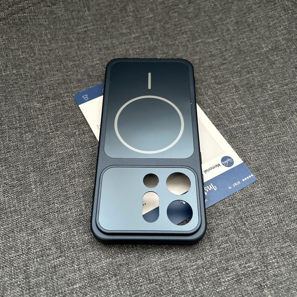 Nano Frosted Glass For Magsafe Magnetic Phone Case For OPPO Find X9 X9Pro Wireless Charge Shockproof Orange Armor Cover