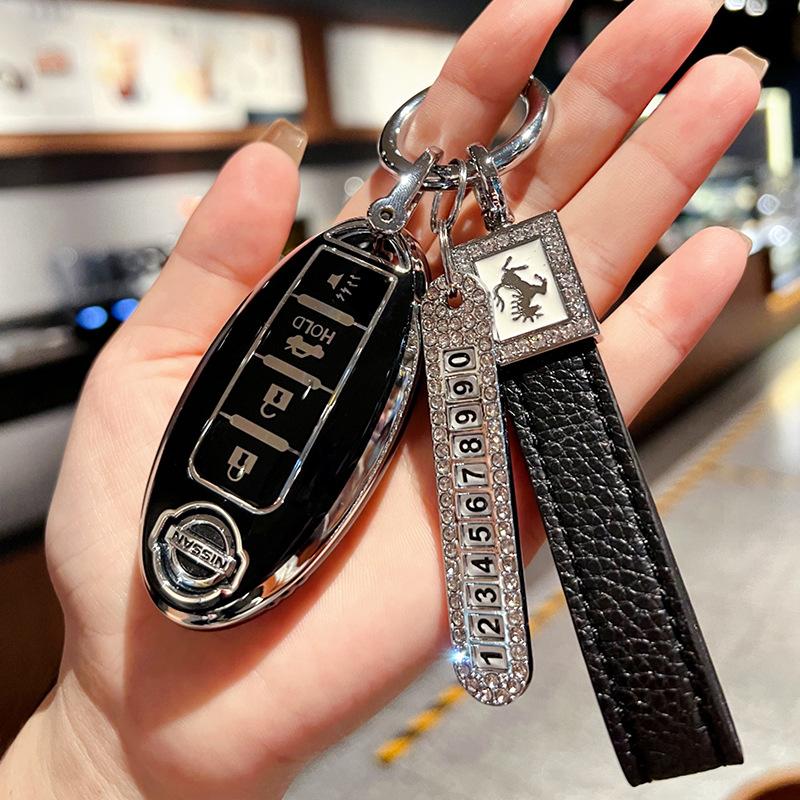 Applicable To 21 Nissan Teana Key Sets, New Xuanyi Qijun Buckle, Tiida Jin Qashqai Bag, Nissan Car, Blue Bird Shell Woman