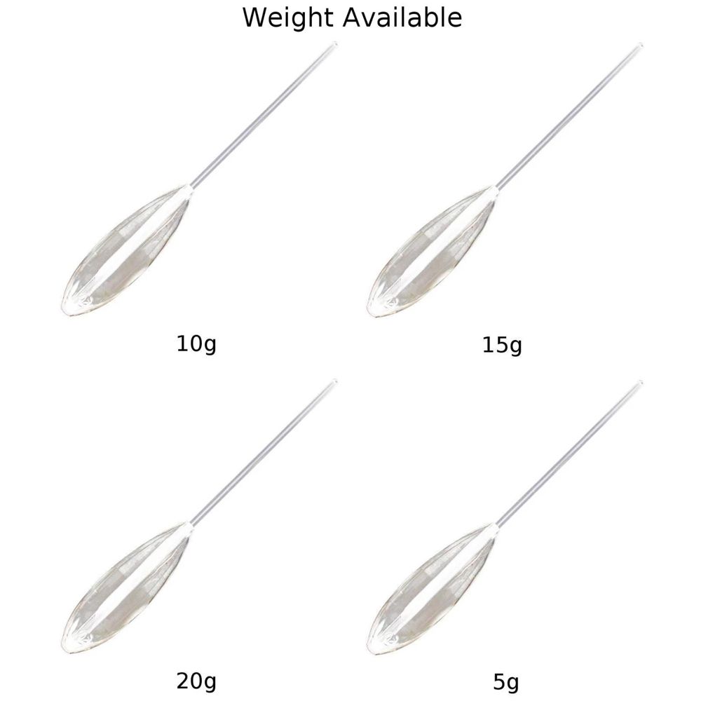 Spinning Fish Bobber Acrylic Fishing Float Bombard Fishing Float Transparent Sinkend Type Float