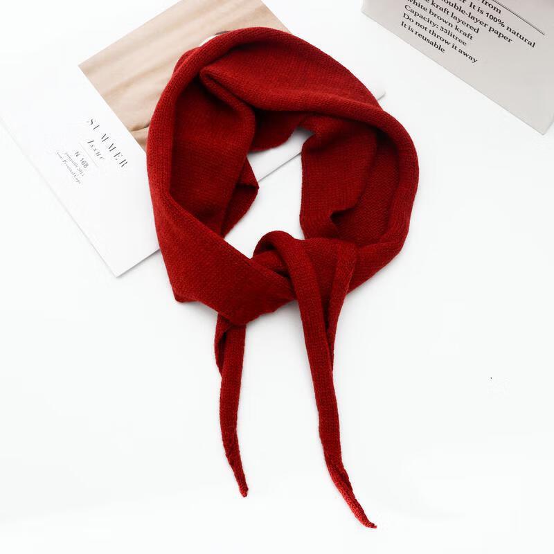 

Women s Autumn/Winter Knitted Triangle Scarf