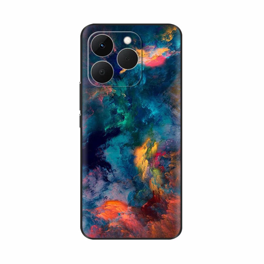 For Realme 15T 5G Case Soft Silicone Bumper Cartoon Flower Skull Painting Back Cover For Oppo Realme 15T 15 T Phone Cases Funda