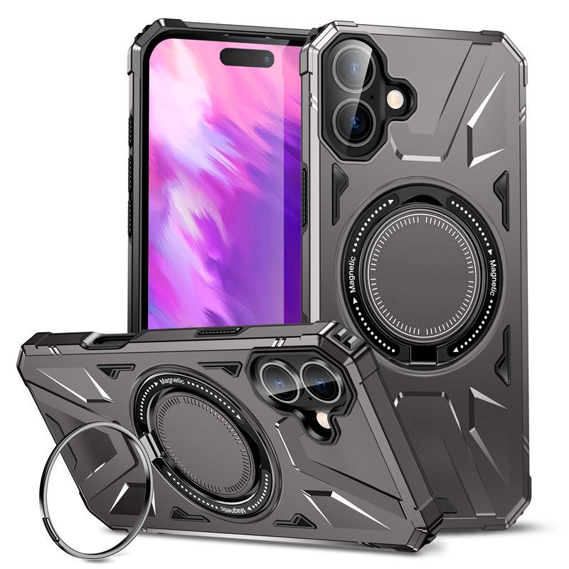 

Magnetic Bracket Phone Case for iPhone 17 Pro Max, Compatible with Apple 12-16 Models iPhone 17 Pro Max