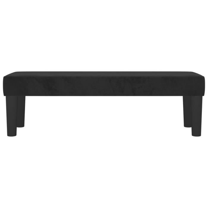 346668 vidaXL Bench Black 100x30x30 Cm Velvet