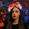 Halloween Decor Halloween Hair Hoop Exaggerated Gothic Flower Hairband Skull Head Headband  Party