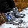 New Children Outdoor Casual Fashion Snow Boots Zipper Closure Plush Lined Warmth Comfortable Feel Good Enclosure Boys Girls