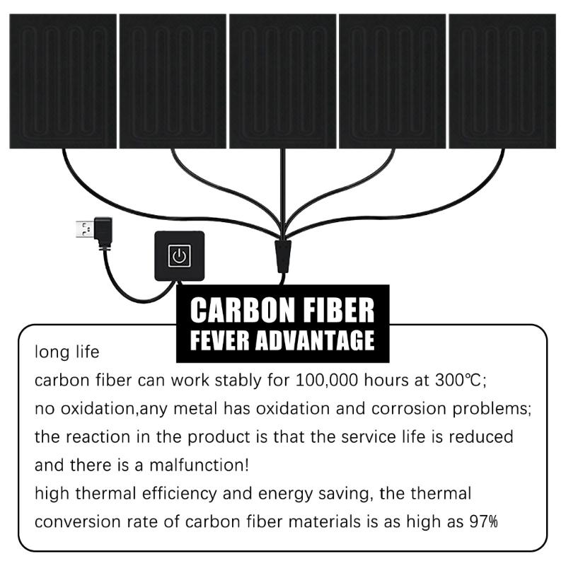 USB-Heizung Faser-Heizkissen Elektrisches Heizkissen für Nacken Rücken Bauch Lendenwirbelsäule Haustier-Wärmer für Damen Herren