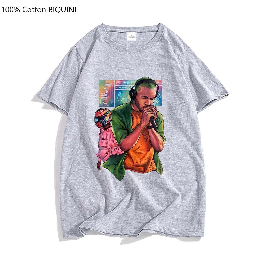 R&B Musik Frank O-Ocean Blond T-Shirts Ästhetische Unisex-T-Shirts 100 % Baumwoll-T-Shirts Hübsches Rhythm and Blues-Sweatshirt in Übergröße