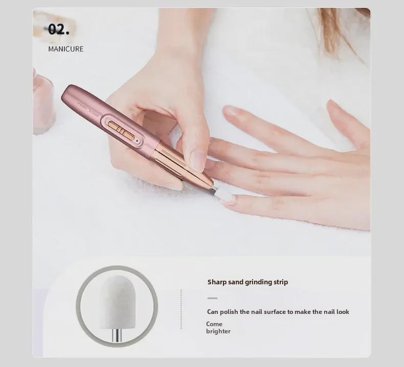 Portable Electric Nail Polish Remover: 5-in-1 Tool for Salon Use