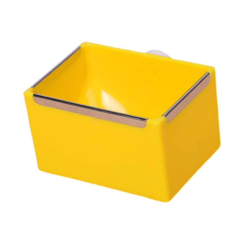 Plastic Hamster Bowl Double Function Food and Water Feeding Dish for Guinea Pig Rabbit Small Pets