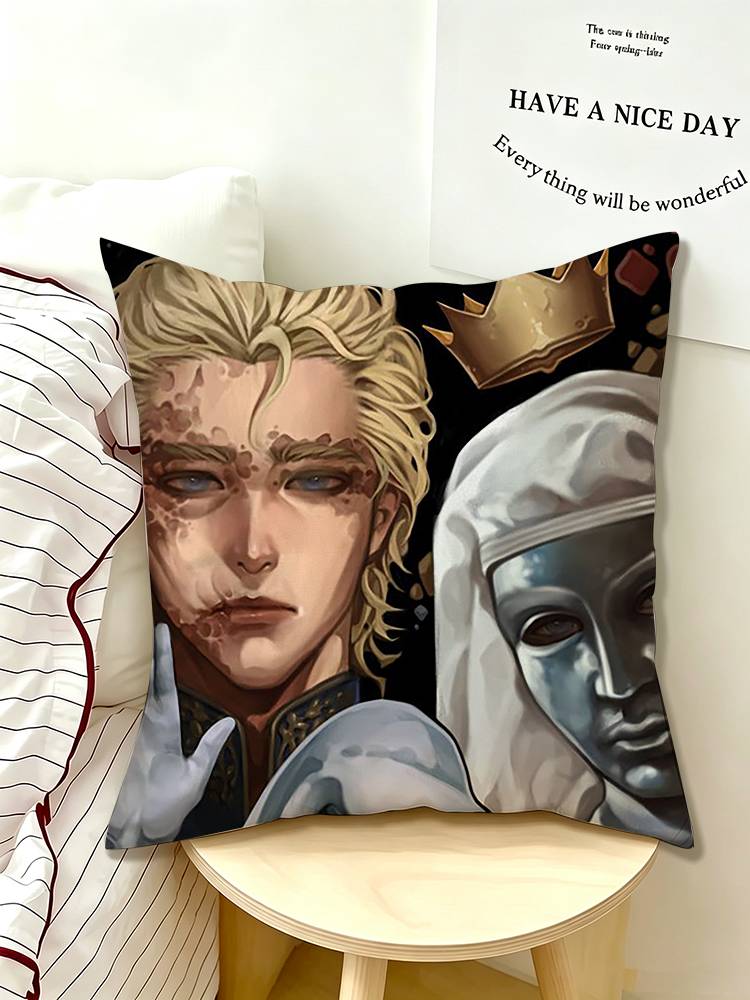 Baldwin IV The Leper King Medieval Crusader Monarch Pillow Case Pattern Printed Pillowcase For Living Room Sofa Cushion Cover