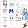 Kamisato Impact Genshin Ayaka Cosplay Costume Wig Flower Dress Halloween Hat