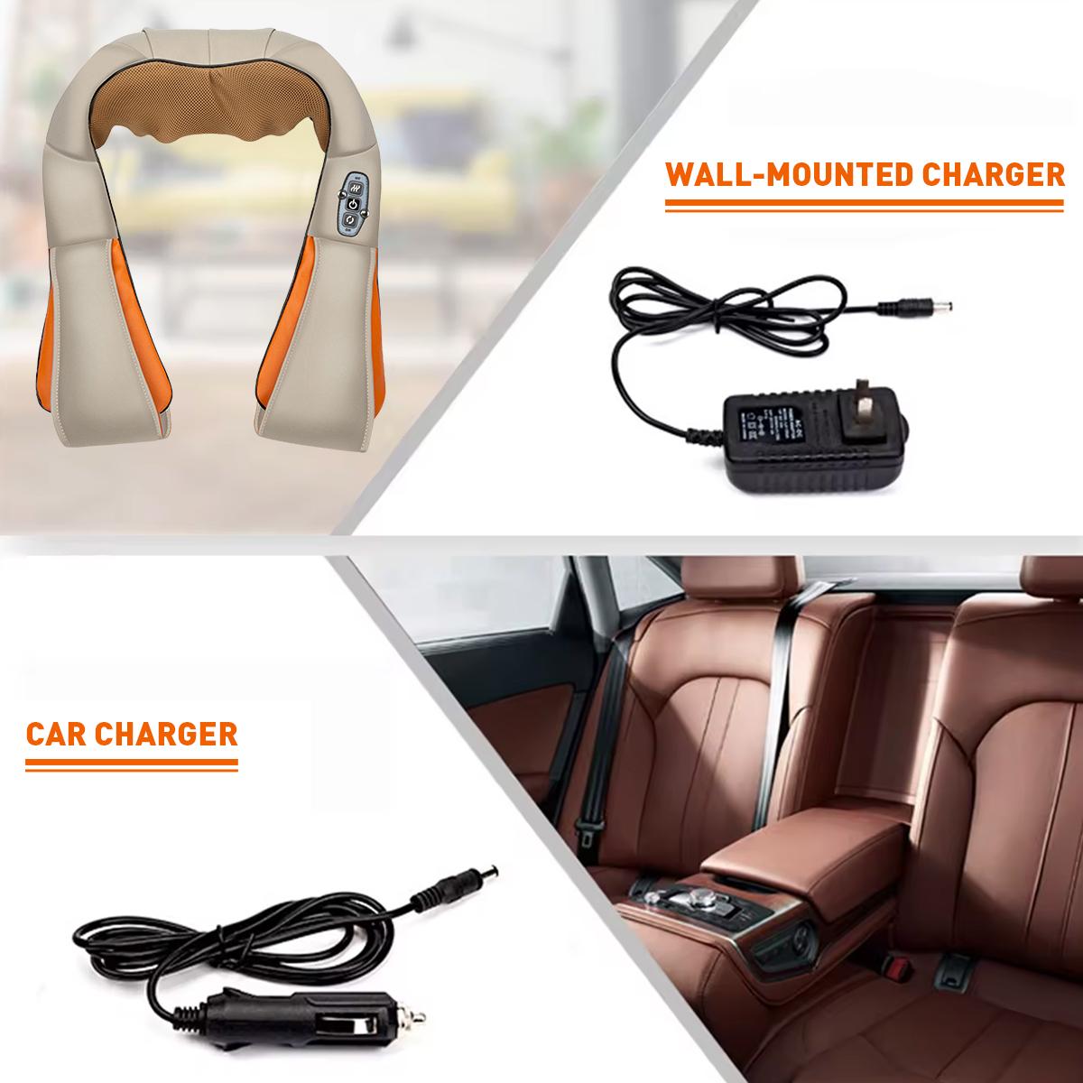 

Multi-functional Neck and Shoulder Massager Relaxers U-shaped Electric Air Compress Back Kneading Shawl Neck masajeador United States