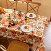 Autumn Thanksgiving Rectangle Table Cloth for Table Decor Kitchen Dining Waterproof Reusable Tablecloth for Tables Holiday Party