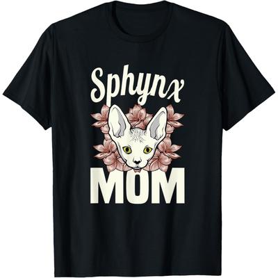Sphynx Moeder kattenliefhebber Sphynx haarloos Moeder ras naakte kat Mannen Vrouwen T-shirt