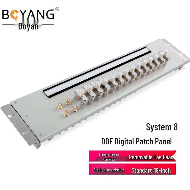 Boyang 19-inch DDF Digital Distribution Frame Terminal Unit with E1 Coaxial Connectors