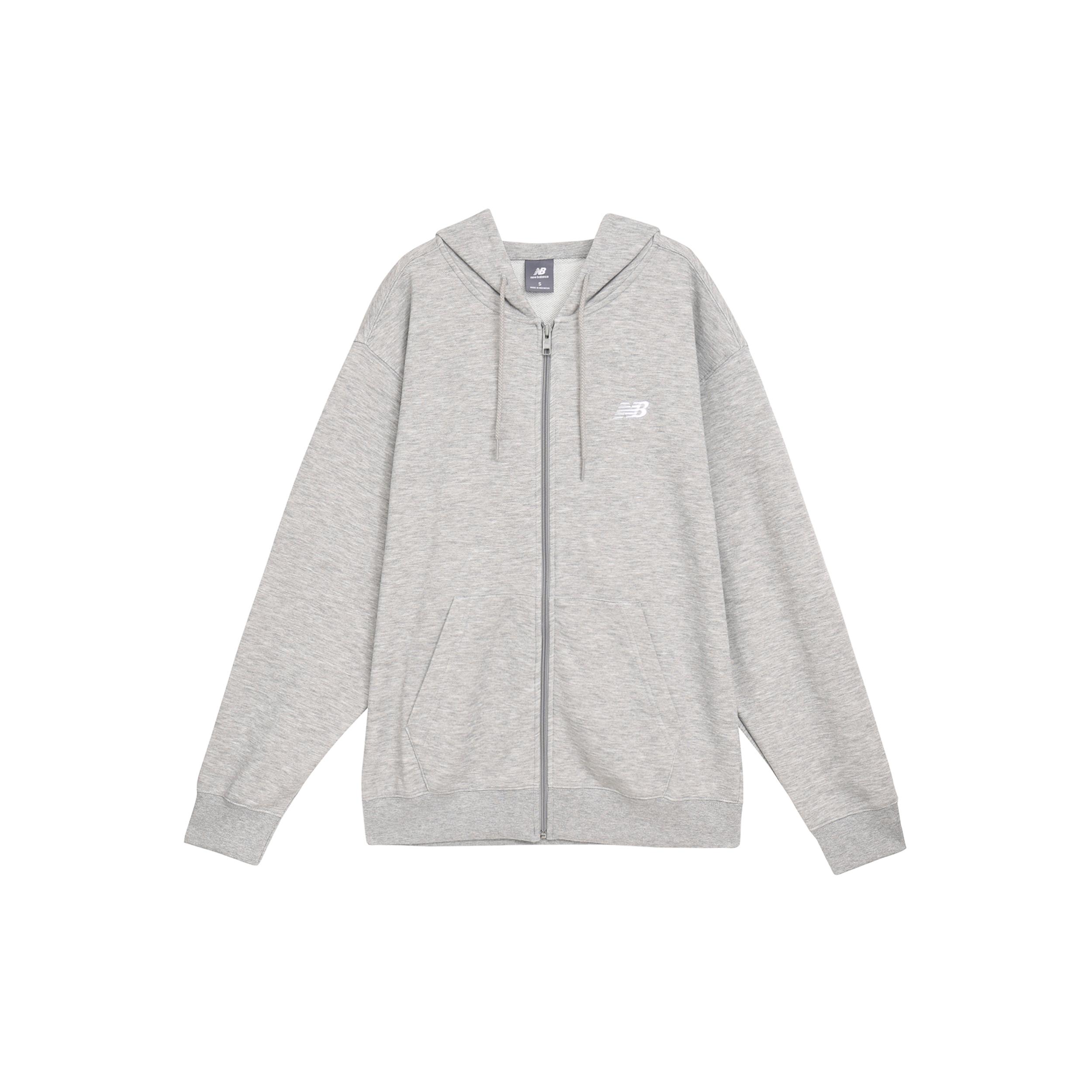 New Balance logo-embroidered zip-up hoodie MJ41501-AG XL