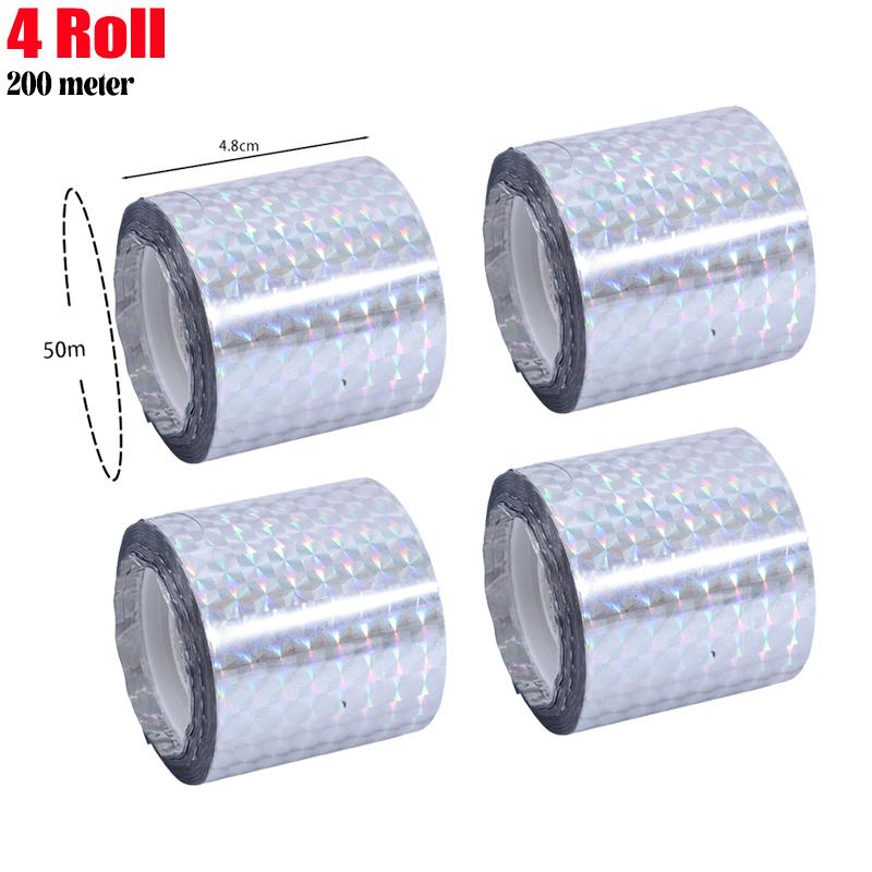 Bird Scare Laser Tape Repellents Double Sided Pigeons Birds Away Reflective Ribbon Deterrent Tapes for Outdoor Garden Orchard