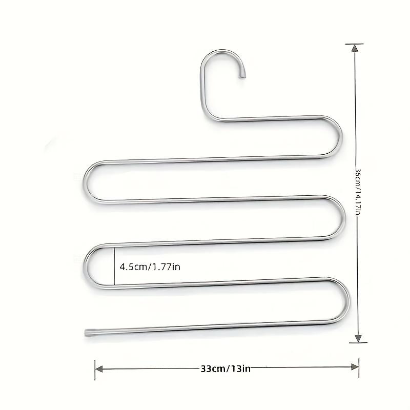 Прочная металлическая многоярусная вешалка для брюк экономящая место идеально подходит для костюмов пиджаков и топов - Идеальный органайзер для шкафа сушилка 830₽
