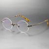 Pure Titanium Spectacle Frames Eyewear Round Titanium Optical Eyeglasses Titanium Frame Optical