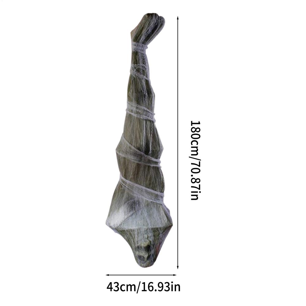 Corpse Halloween Decorations Hanging Spooky Scary Creepy Mummy Decoration Displays Outdoor Spooky for Holiday Indoor Ceiling серый