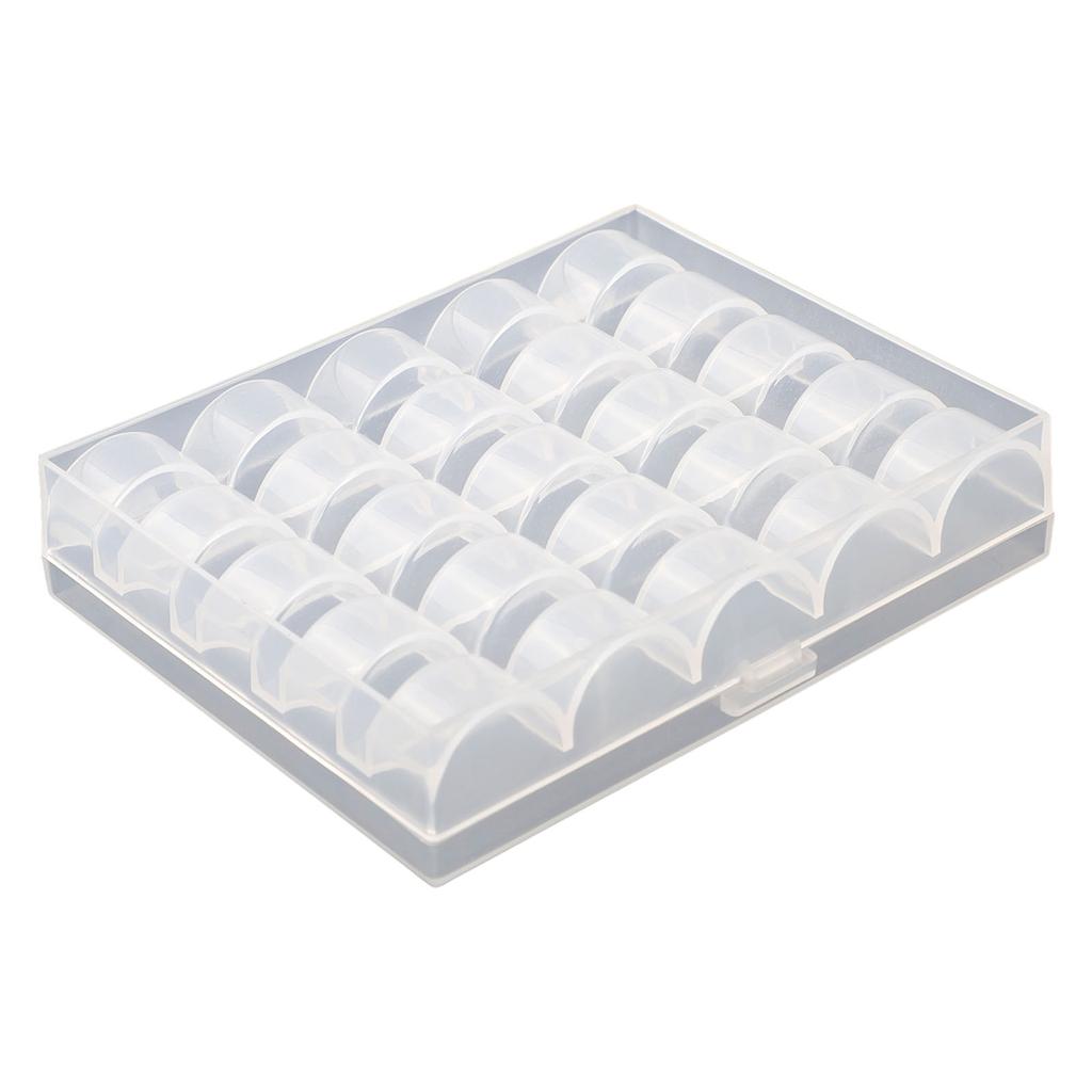 Multiple Color Threads 25X Plastic Bobbin Metal Sewing Spool Set Ideal for Embroidery and Sewing Machines DIY Sewing Projects