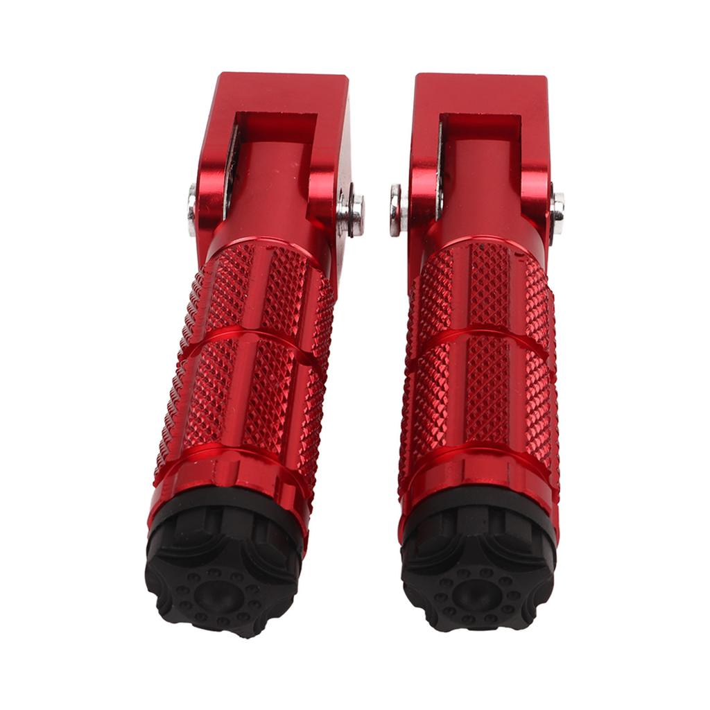 2Pcs Motorcycle Foldable Foot Pegs M8 Antislip Aluminium Alloy Universal for Bikes ATV UTV Go Kart