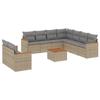 VidaXL Garden Lounge Set with Cushions 10 Pcs, Patio Sofas, Patio Furniture Set, Outdoor Furniture, 3226108