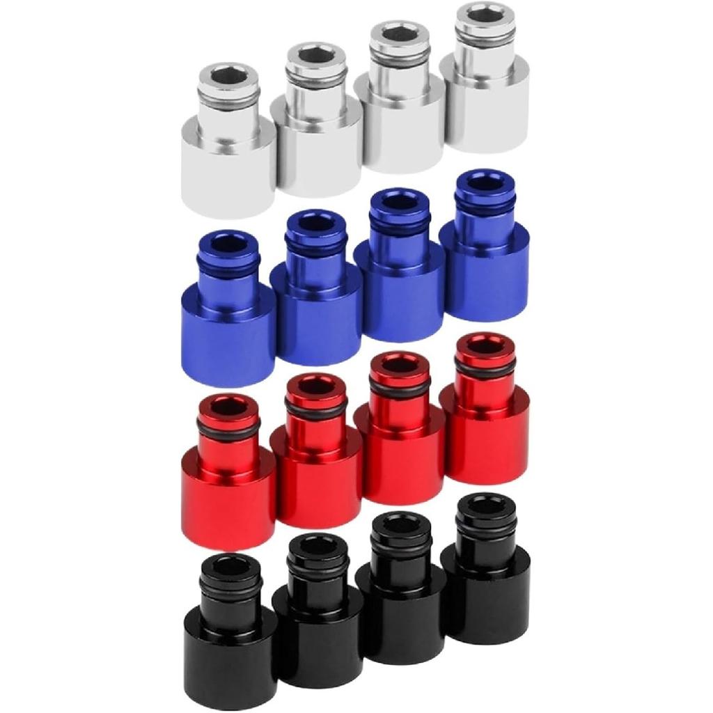 4pcs Racing Fuel Injector Top Hats Adapters Compatible For Honda Civic and Compatible For Acura RDX Injectors To B16 B18 D16Z D16Y Engines