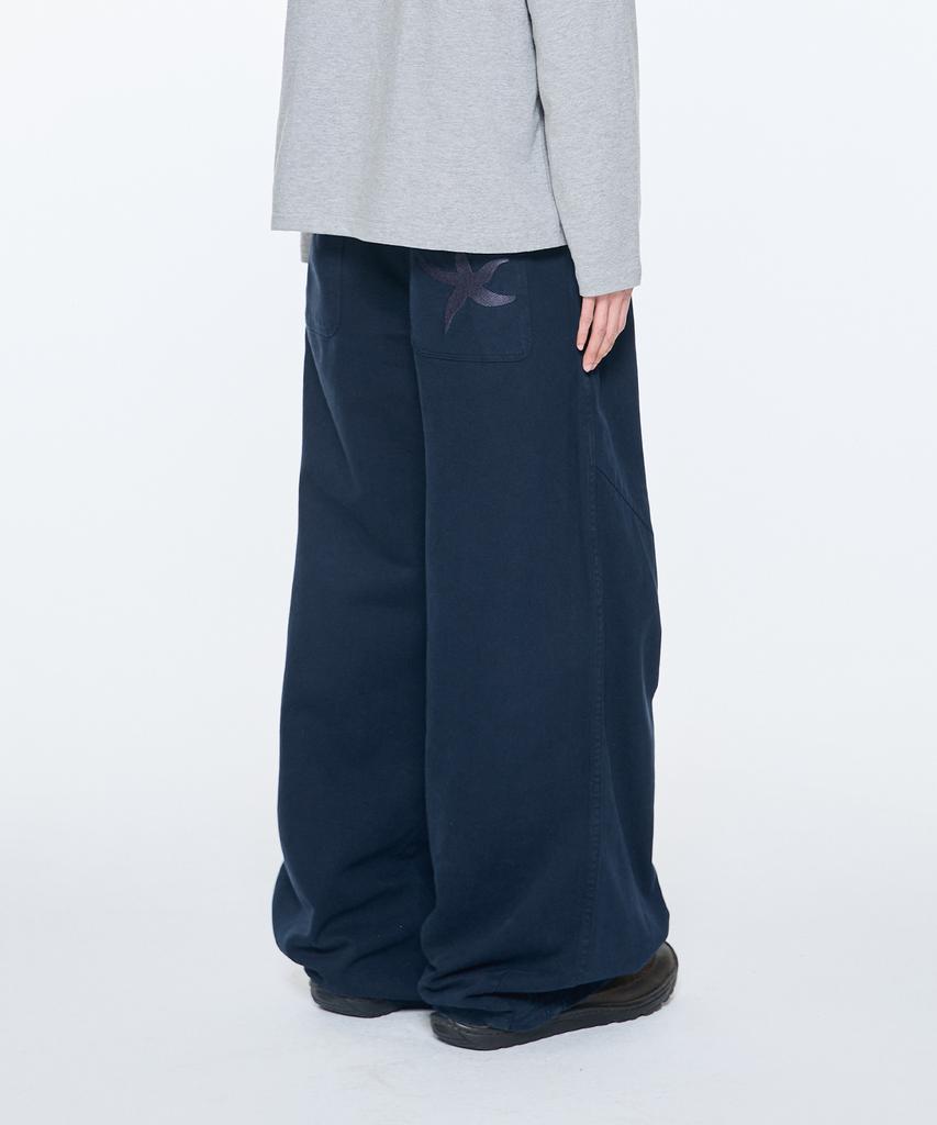 THE COLDEST MOMENT Tcm Washed Starfish Chino Pants (Dark Navy)