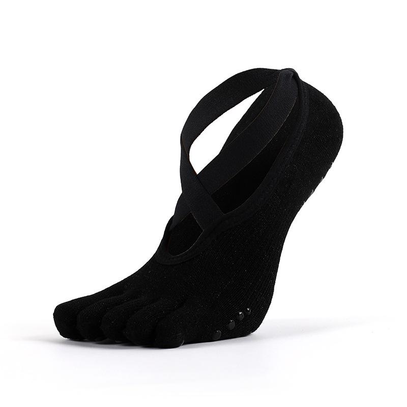 MEIKAN Non-Slip Five-Finger Yoga & Pilates Socks for Women 35-39