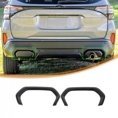 Glossy Black Rear Exhaust Muffler Tail Pipe Trim For Subaru Forester SL 2025+