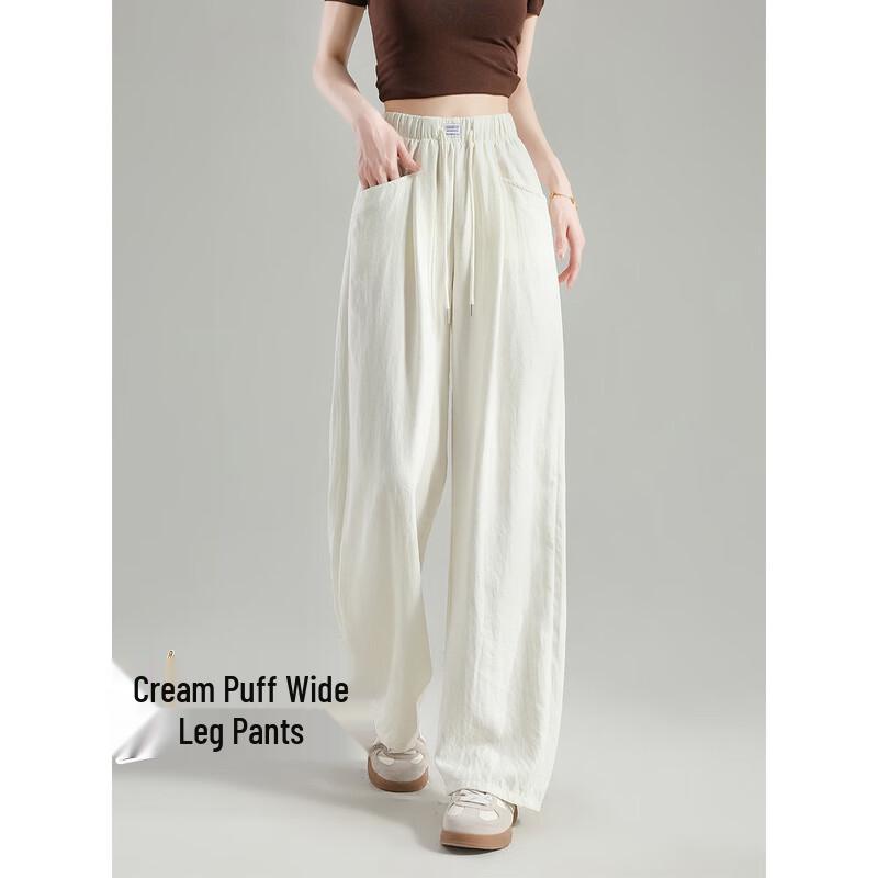 TonLion Women's 2025 Summer Relaxed Fit Straight Leg Drapey Trousers