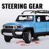 1:24 Scale FJ Cruiser Car Model Toy Metal Diecast SUV Sound Light Rubber Tires Off-road Vehicle Models Simulation Boys Gifts