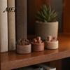 Natural Wood Aroma Diffuser Wooden Essential Oil Diffuser, Beech Aromatherapy Campfire Shaped Small Round for Home Offices Cars Yoga Rooms No Heat