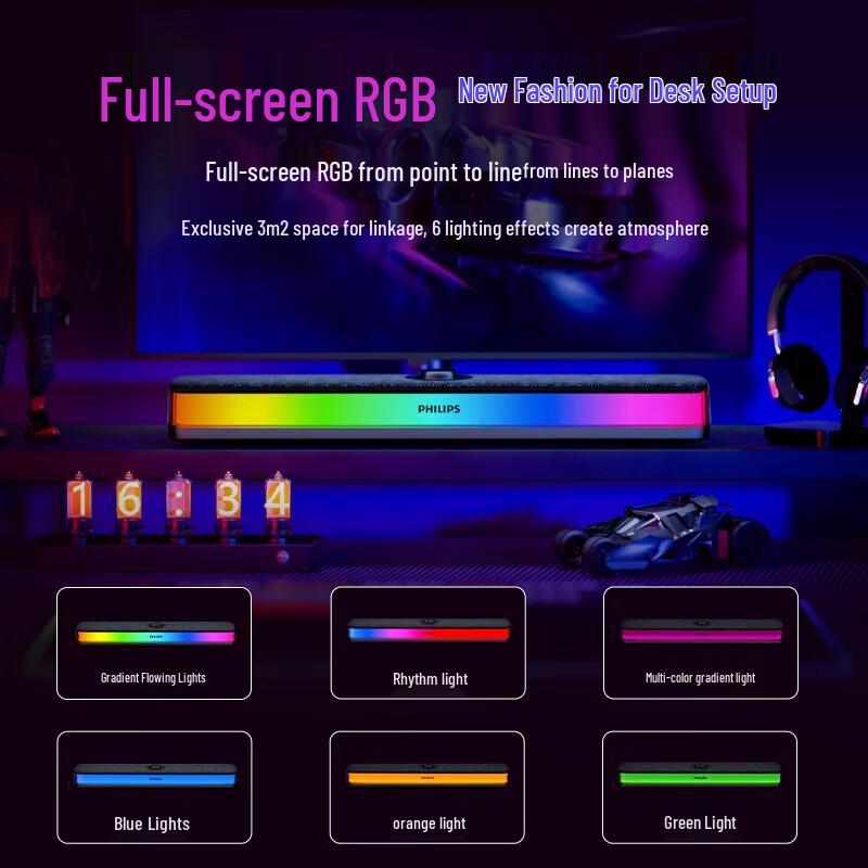 Philips SPA6109 RGB Gaming Bluetooth Speaker