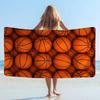 Cool New Basketball Ball Microfiber Printed Beach Towel Mountain Climbing Yoga Beach Swimming Running Absorbent Soft Towel