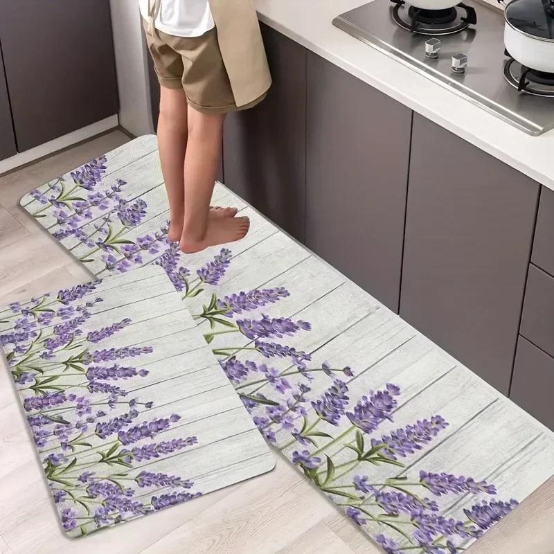 1PC Beach&Wave Pattern Door Mats Kitchen Rugs Non-Slip Pop Design Living Room Rugs Bath Mat Carpet for Home Sink Laundry Decor