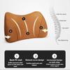 Luxury Suede Lumbar Pillow Lower Back Pain Relief Memory Foam Lumbar Support Pillow Comfort Memory Foam Pillow Vehicle Seats