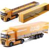 1/50 Diecast Container Truck Car Model Alloy Metal Engineering Flatbed Transport Truck Vehicle Semi Trailer Car Model Kids Gifts