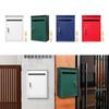 Wall Mount Locking Mailbox Townhouse Weatherproof Office Corridor Office Business Villa Area Family Residence Metal Post Box
